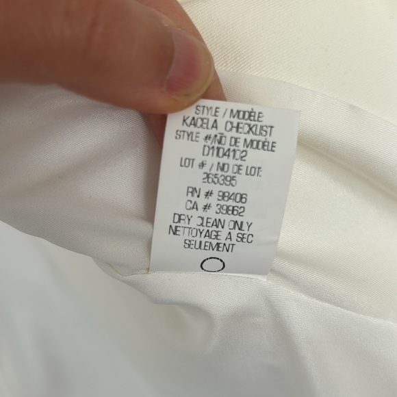 Theory Kacela Checklist Jacket in off-white - Picture 8 of 13